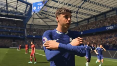 A player crossing their arms in EA Sports FC 26