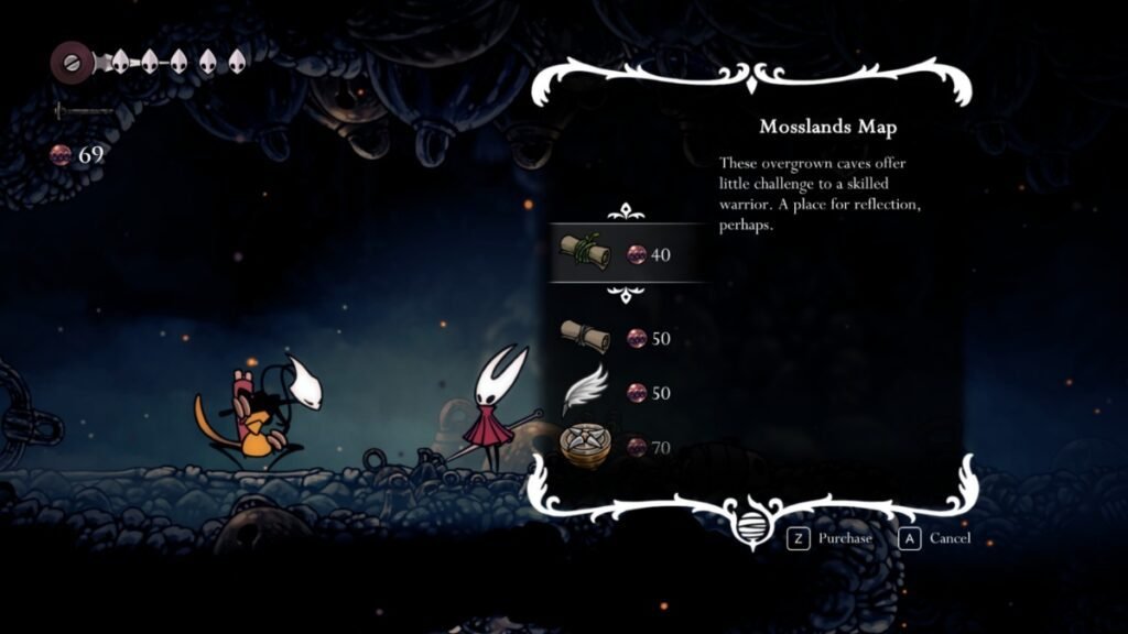How To Farm Rosaries Early In Hollow Knight: Silksong | Hollow Knight: Silksong | GamesHorizon A screenshot showing Shakra, Hornet and Rosary inventory in Hollow Knight Silksong