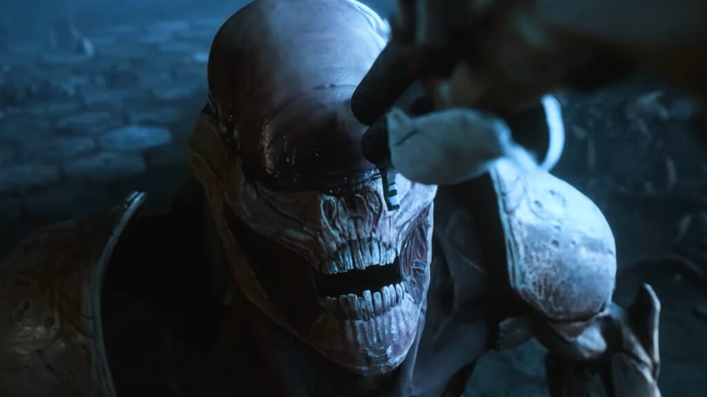 An alien getting shot in Destiny Rising