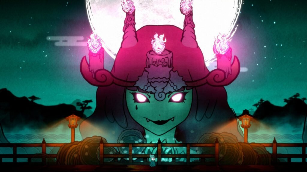 A screenshot from the game Bō: Path of the Teal Lotus