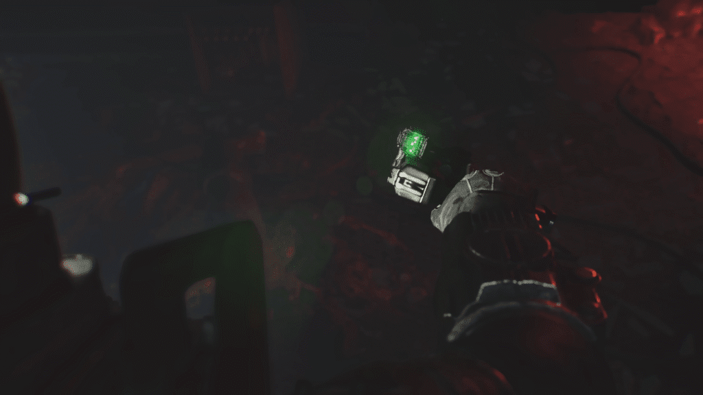 The Traveler holding the Sword MK-1615 in Cronos: New Dawn