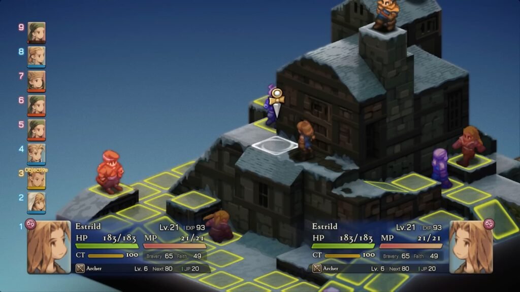 Final Fantasy Tactics The Ivalice Chronicles characters in a snowy town