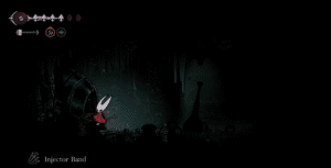 Hornet getting the Injector Band in Hollow Knight: Silksong