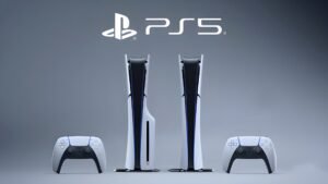 PlayStation 5 consoles next to each other