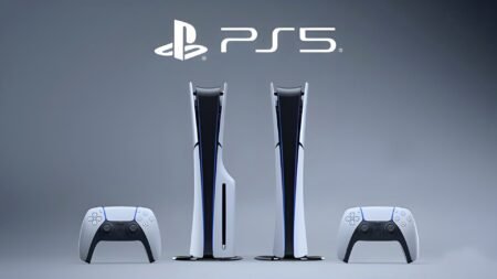 PlayStation 5 consoles next to each other
