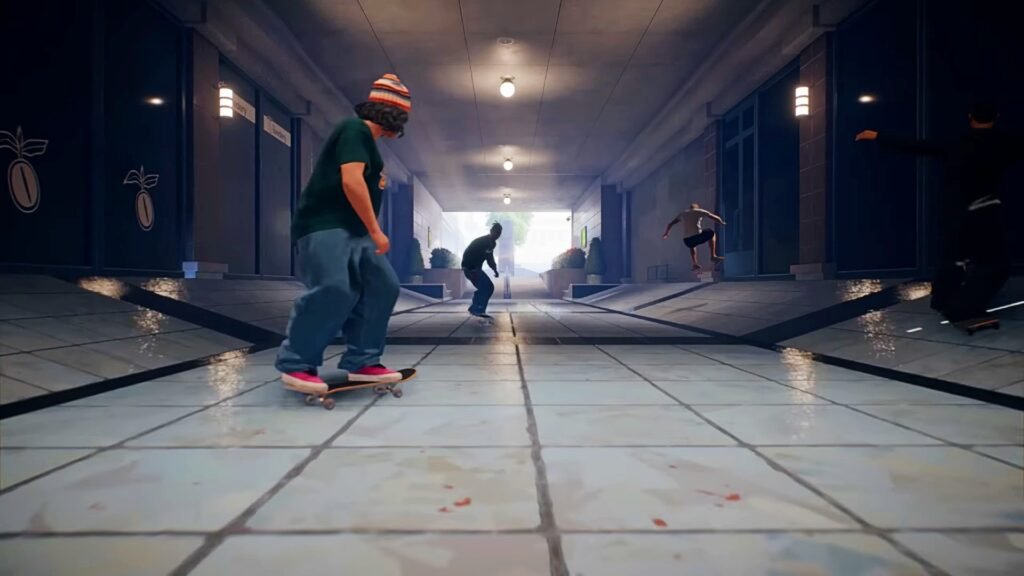 What’s the Difference Between Skate and Tony Hawk’s Pro Skater? | | GamesHorizon Some players skating in a mall in Skate