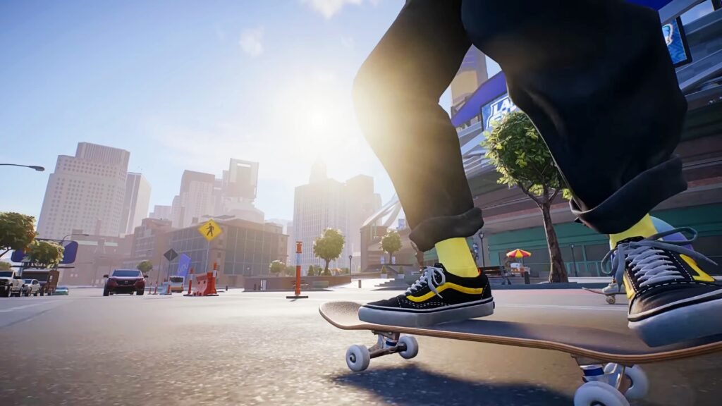 What’s the Difference Between Skate and Tony Hawk’s Pro Skater? | | GamesHorizon The feet of a skater on a board in Skate