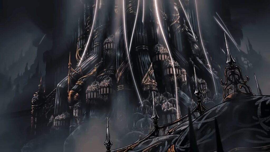 How to Get All Endings (And Explained) in Hollow Knight Silksong | | GamesHorizon The good ending of Hollow Knight Silksong showing the protagonist now putting their own silk over the people