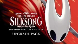 The main character of Hollow Knight Silksong next to an upgrade pack
