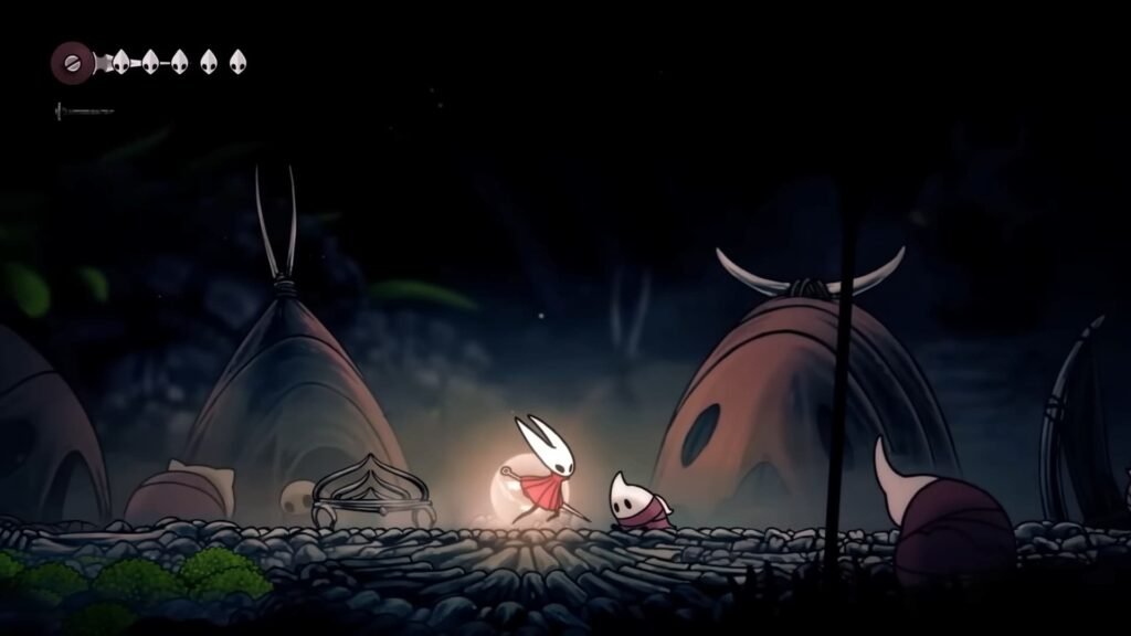 How to Unlock the Map, Quill, and Compass Hollow Knight: Silksong | | GamesHorizon The player running through a city in Hollow Knight Silksong