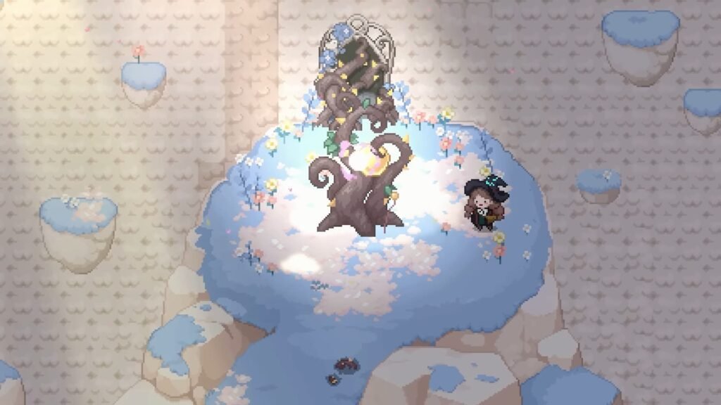 Is There A Potion Permit in Little Witch in the Woods? | | GamesHorizon The protagonist in Little Witch in the Woods looking at a tree