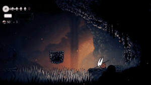 Hollow Knight Silksong hornet above sharp spike traps