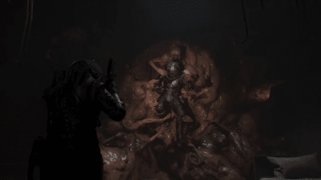 Time travelers in Cronos: The New Dawn confront a nightmarish fate entangled in a grotesque mass of hands.