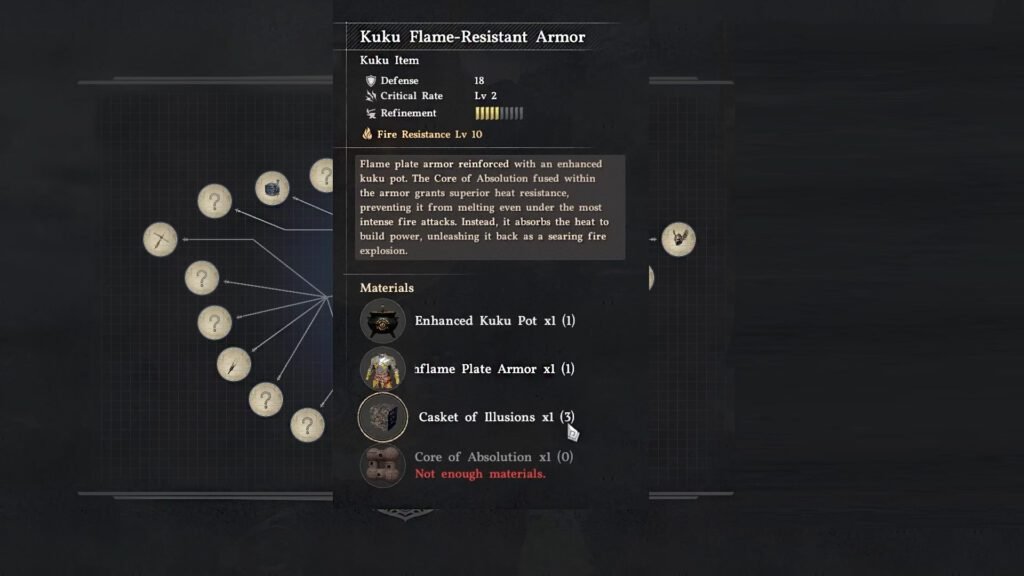 Crimson Desert - Power Core - Casket of Illusions Location | | GamesHorizon Crimson Desert Flame Armor Set