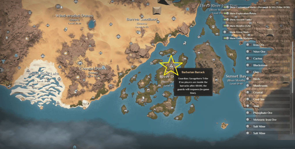 Soulmask Shifting Sands Map River Delta