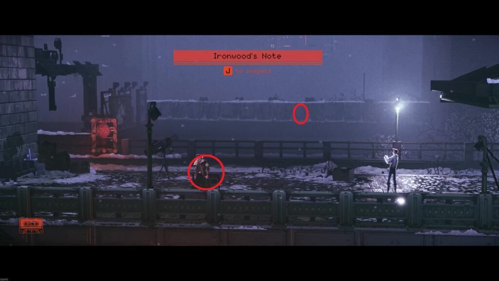 Nota de Ironwood colecionável da plataforma do Capítulo 4 substituída