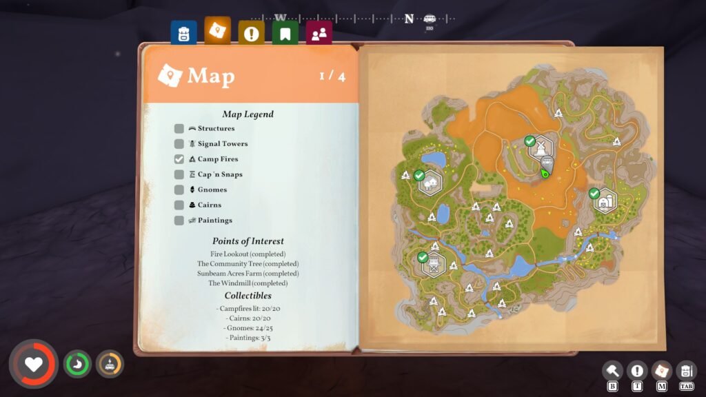 Outbound Campfires in Oiutdoor Map