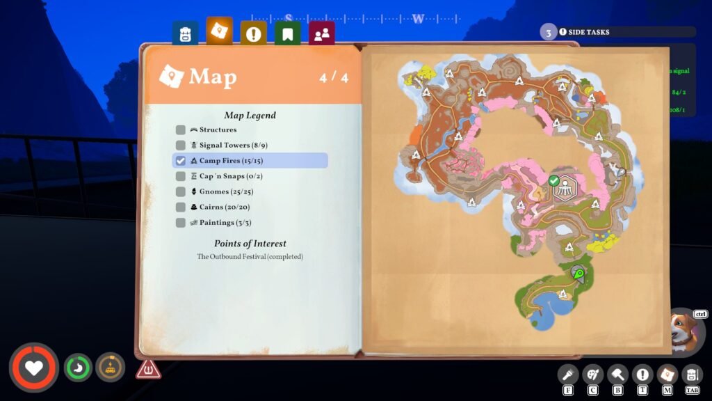 Outbound Campfire Locations