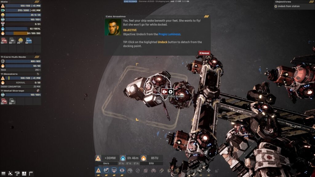 Starminer Dock and Undocking