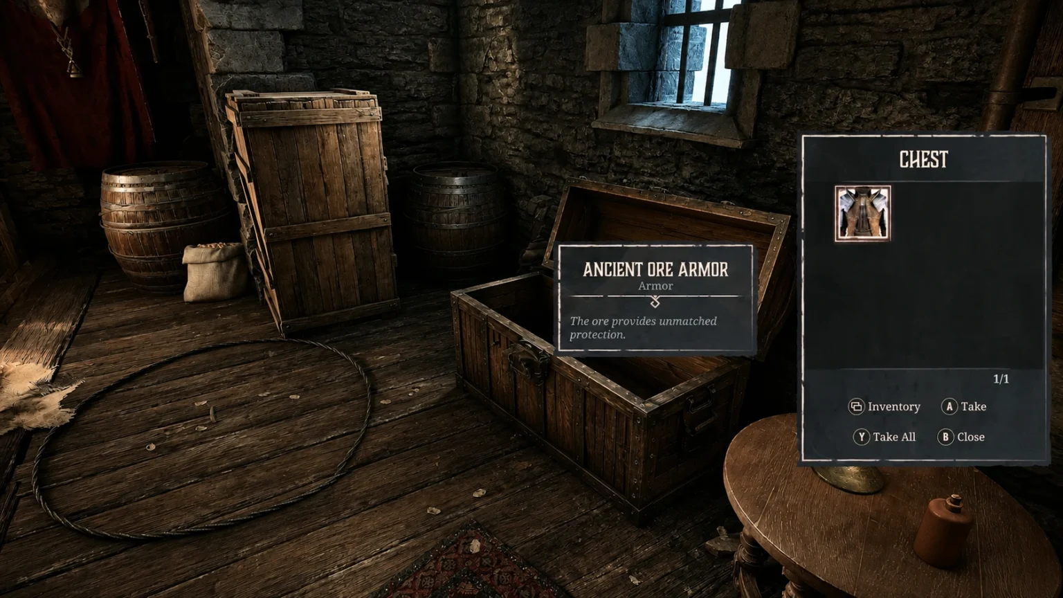 Gothic 1 Remake Gomez Room Chests Ancient Ore Armor