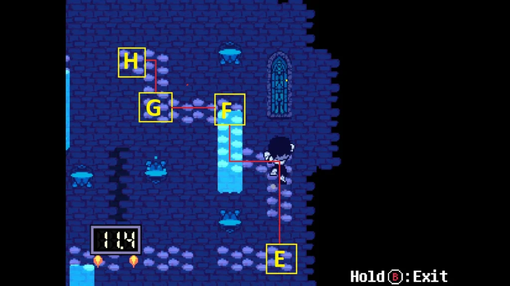 Deltarune Chapter 5 Climbing Challenge Fourth Section