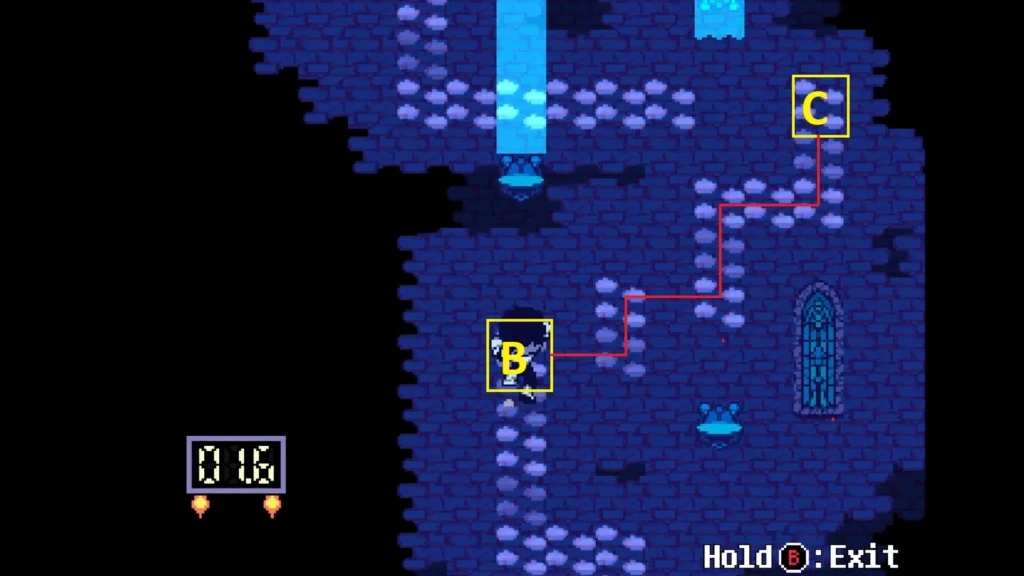 Deltarune Chapter 5 Climbing Challenge Second Section