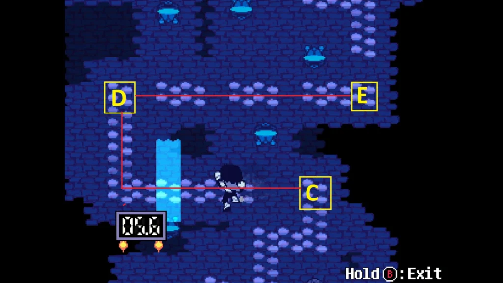 Deltarune Chapter 5 Climbing Challenge Third Section