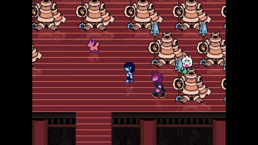Deltarune Chapter 5 Fox at Statue Room