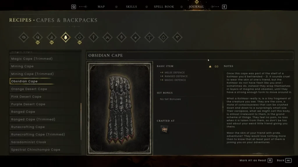 RuneScape Dragon WIlds Obsidian Cape Menu Feature Image