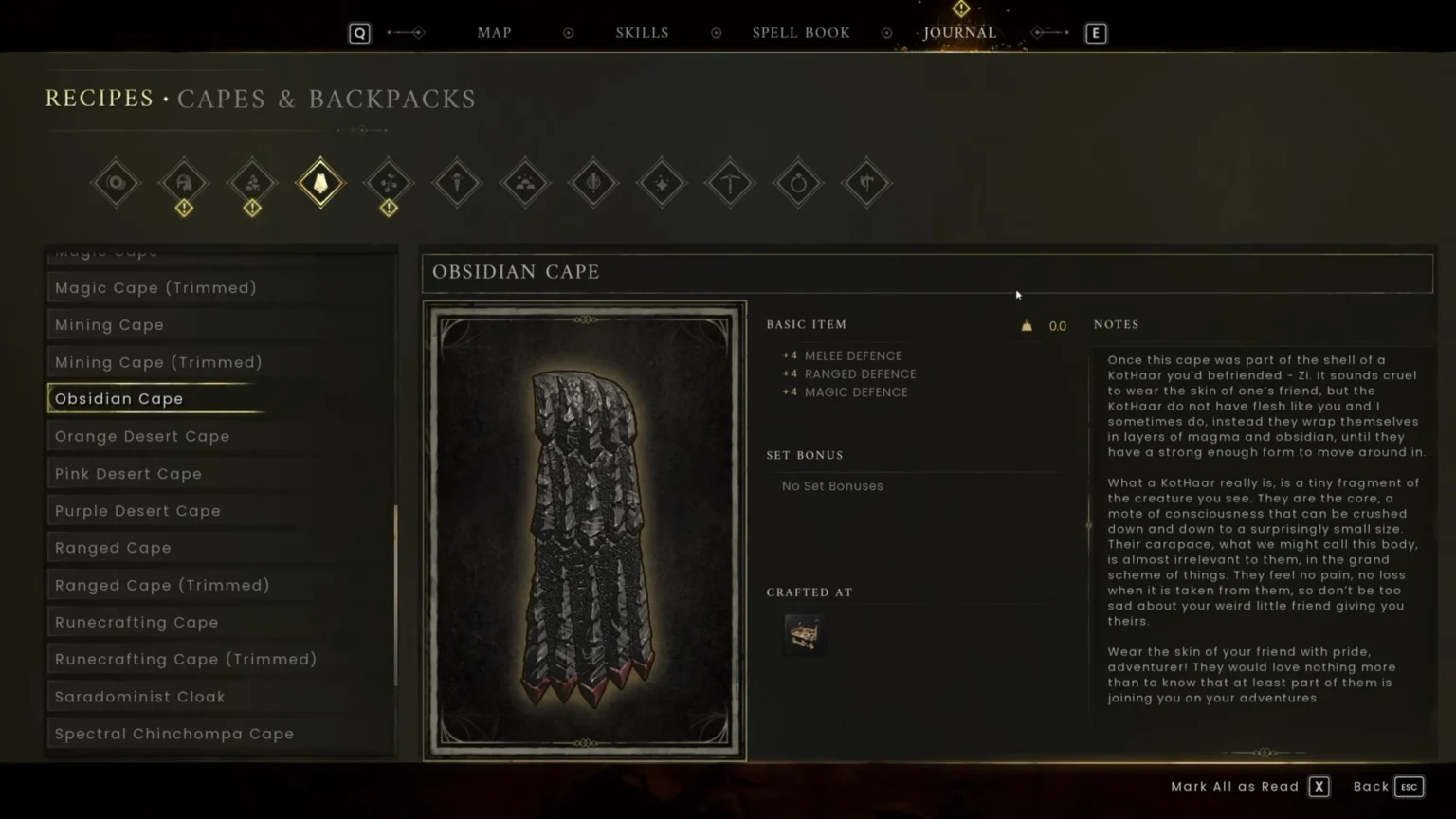 RuneScape Dragon WIlds Obsidian Cape Menu Feature Image