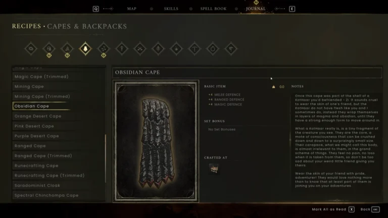 RuneScape Dragon WIlds Obsidian Cape Menu Feature Image