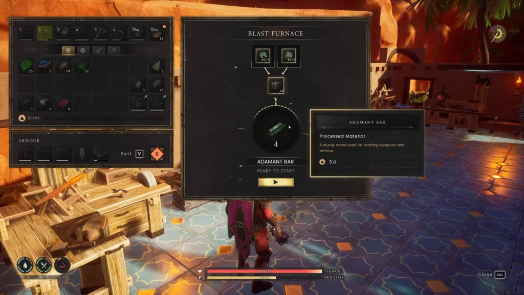 RuneScape Dragon Wilds Adamant Bar Crafting
