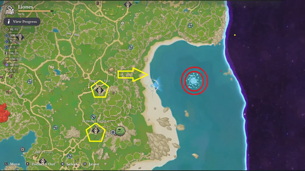 Seven Deadly Sins Origin Icy Frost Bear Location on Map
