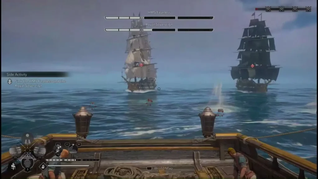 AC Black Flag Resynced - HMS Fearless and Royal Sovereign Legendary Ships Location