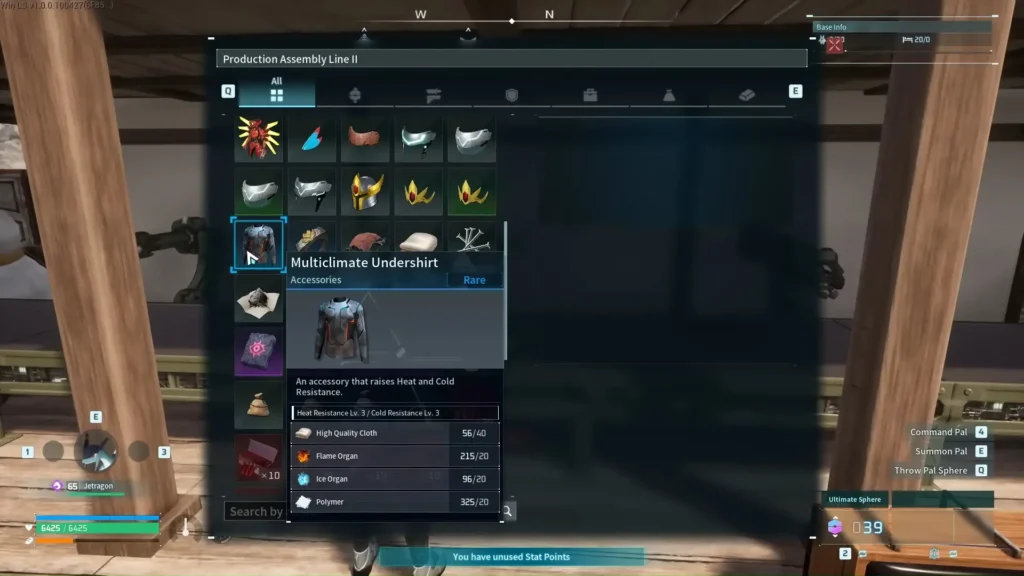 15 Best Palworld Accessories - Updated for 1.0 | Palworld 1.0,Best Accessories | GamesHorizon Palworld Best Accessories Multiclimate Undershirt