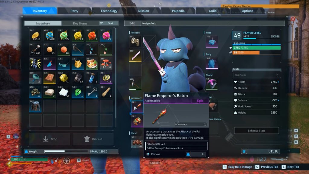 15 Best Palworld Accessories - Updated for 1.0 | Palworld 1.0,Best Accessories | GamesHorizon Palworld 1.0 Best Accessories Flame Emperor's Baton