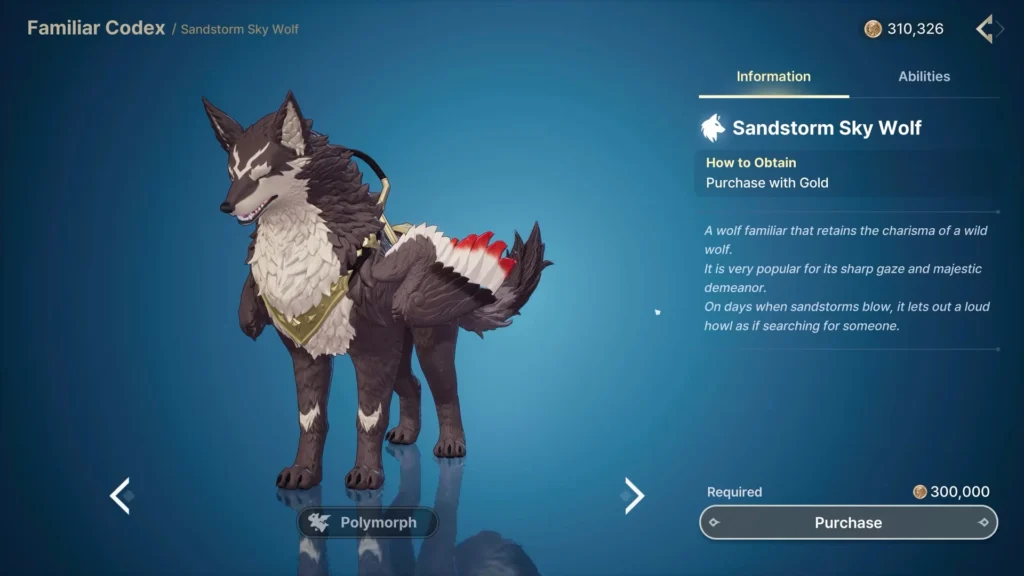 DragonSword Awakening Sky Wolf Mounts