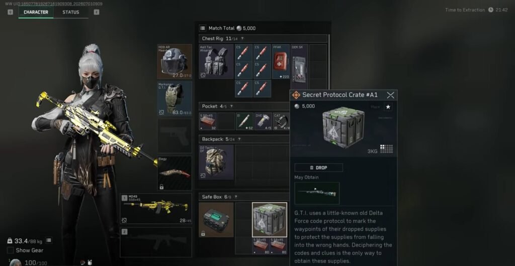 Delta Force Secret Protocol Crate #1