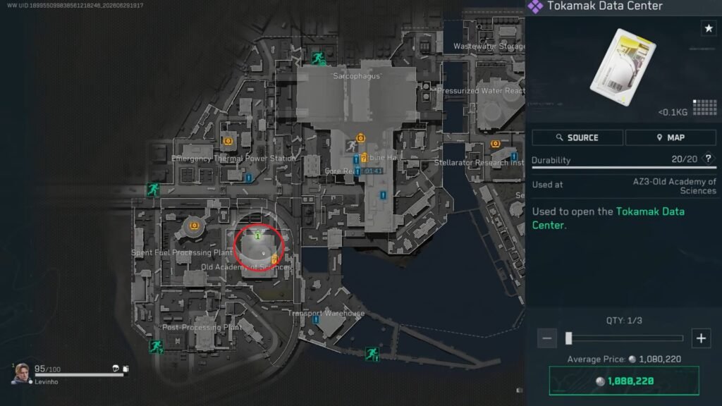 Tokamak Data Center Keycard Location in Delta Force AZ3