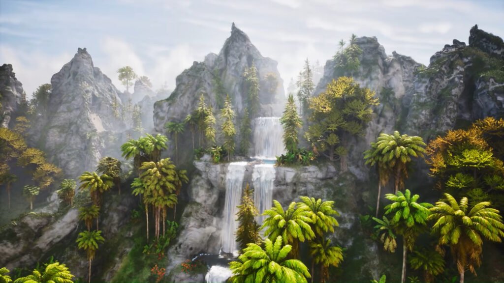 ARK Survival Ascended Genesis 1 Mountain Paradise Best Base Location