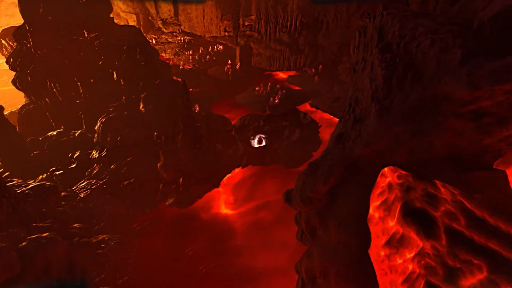 ARK Survival Ascended Magmasaur Eggs From Distance