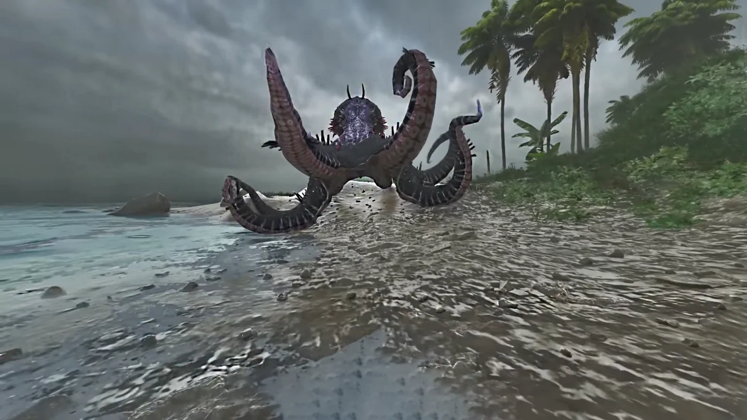 How to Tame The Palaeoctopus In ARK: Survival Ascended Genesis 1 ARK Survival Ascended Palaeoctopus Feature Image