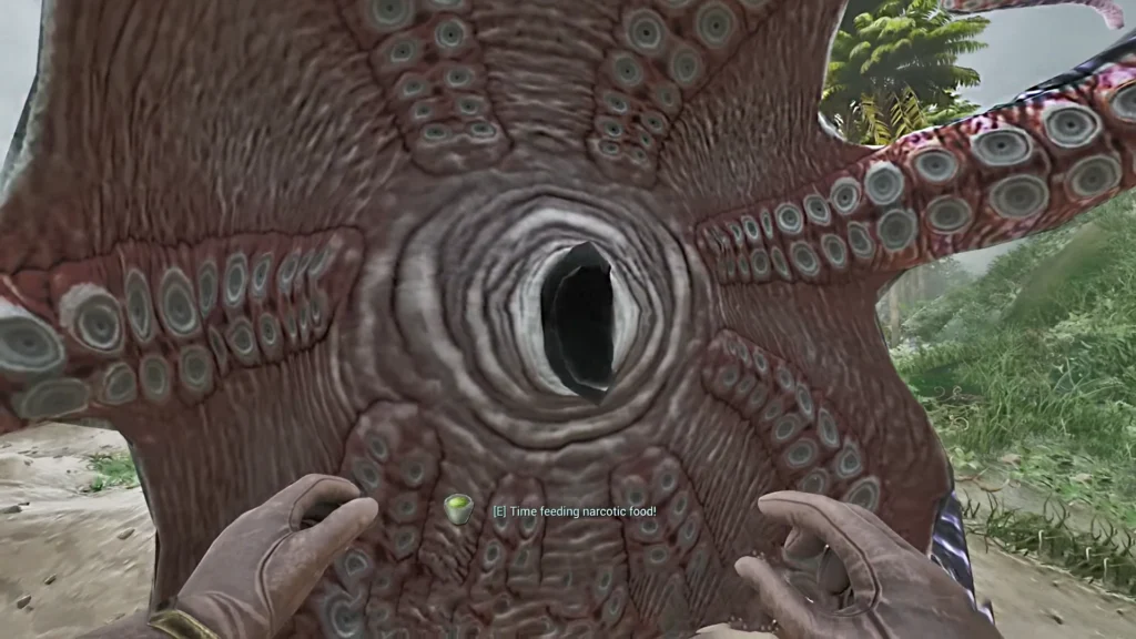 How to Tame The Palaeoctopus In ARK: Survival Ascended Genesis 1 | | GamesHorizon ARK Survival Ascended Palaeoctopus Mouth Open