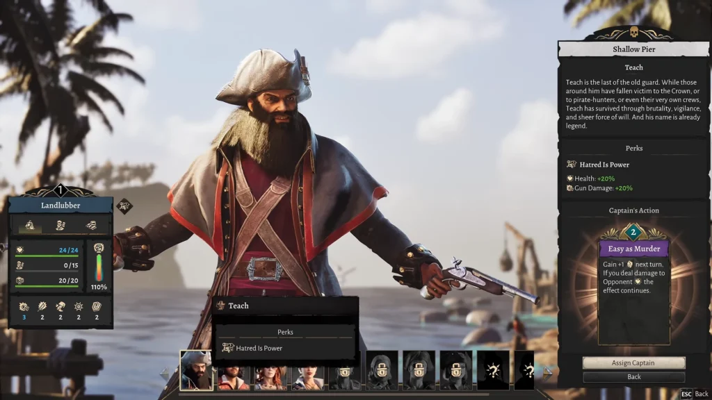 Corsair Cove Captain Teach for Ship