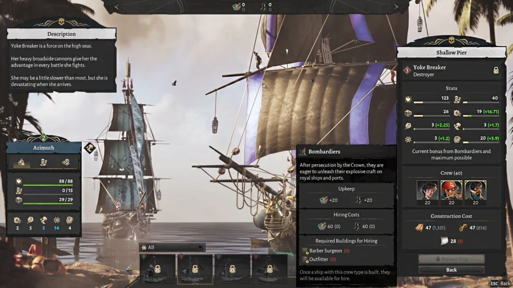 Corsair Cove - All Ship Details, Stats & More | | GamesHorizon Corsair Cove Destroyer Ship View