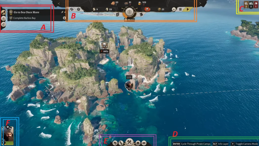 Corsair Cove - A Beginner's Guide with Tips & Tricks | | GamesHorizon Corsair Cove HUD Explaination