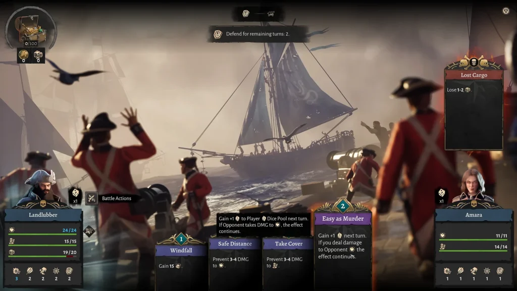 Corsair Cove Naval battle Lose Cargo