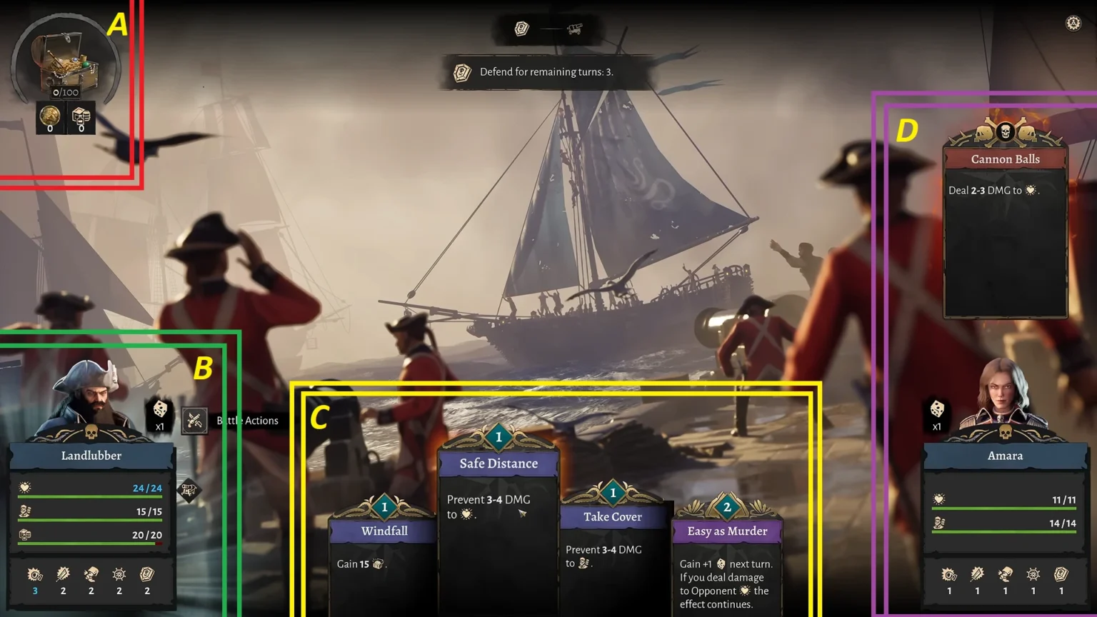 Corsair Cove Neval Battle Preview Screen