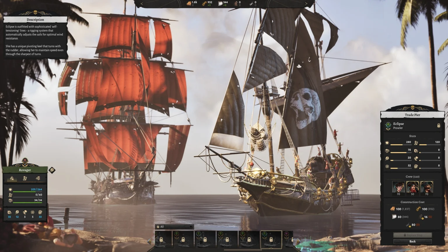Corsair Cove – All Ship Details, Stats & More Corsair Cove Ship Screen