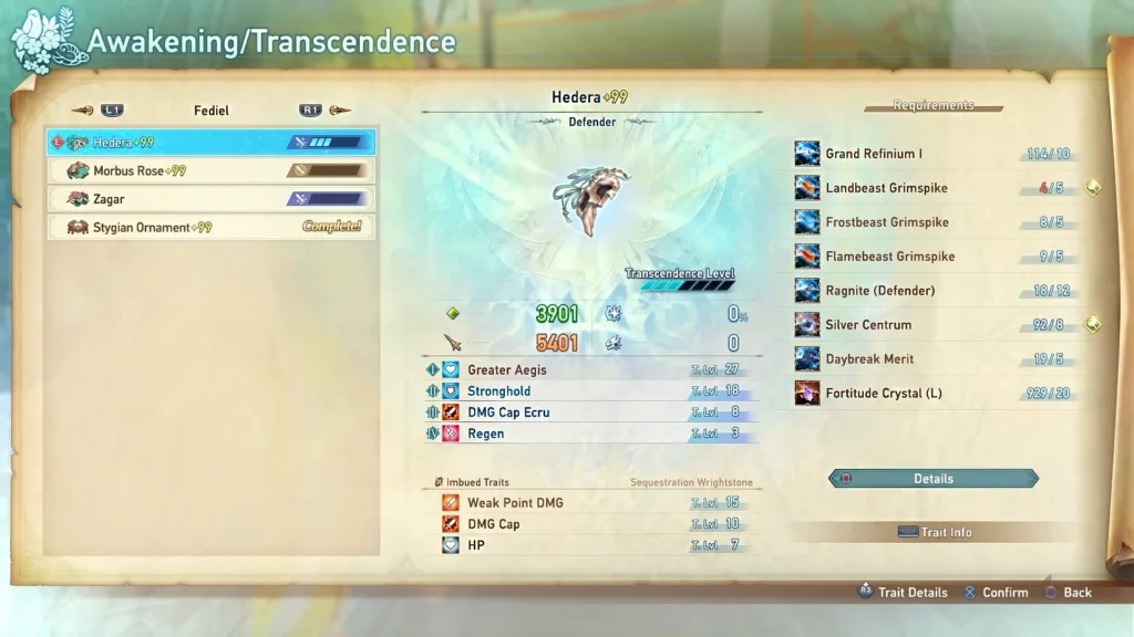 Granblue Fantasy Relink Weapon Selection